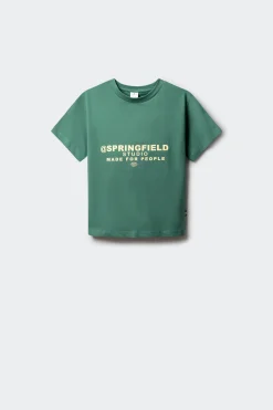 Camiseta manga corta boxy ni&ntilde;o
