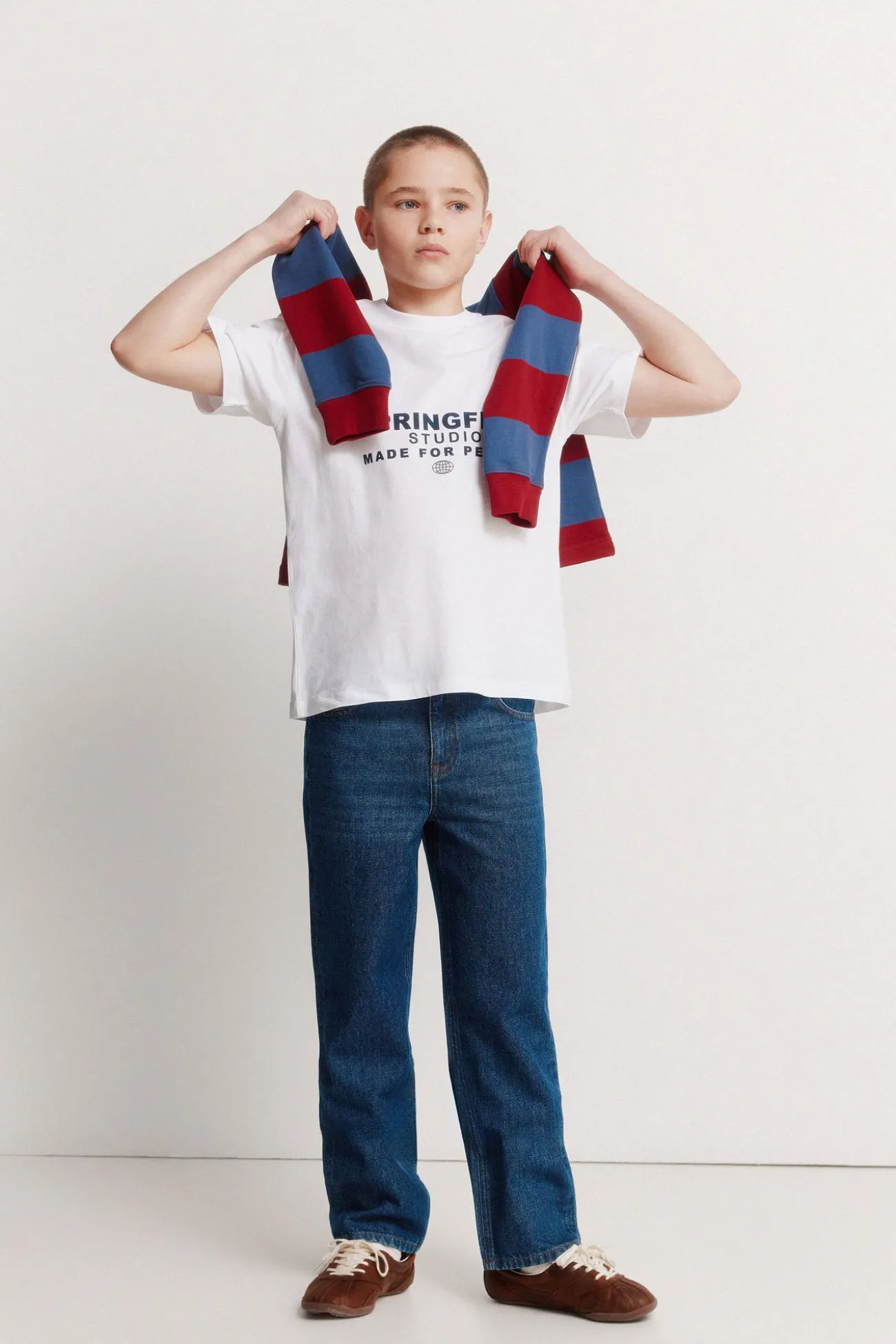 Camiseta manga corta boxy ni&ntilde;o