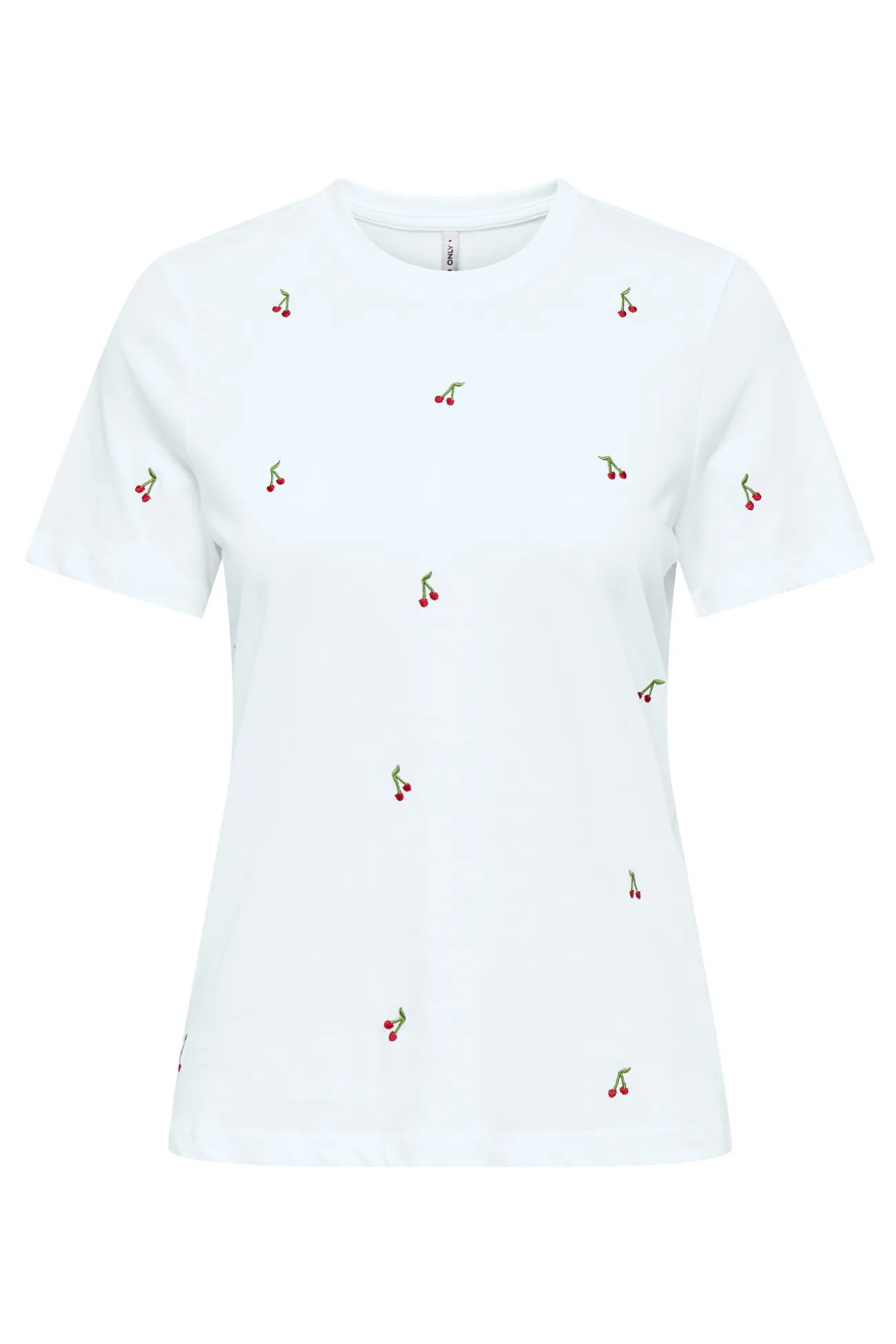 Camiseta manga corta con bordados