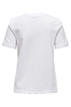 Camiseta manga corta con bordados
