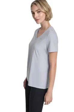 Camiseta manga corta cuello pico