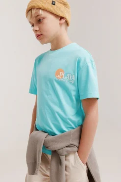 Camiseta manga corta la playa ni&ntilde;o