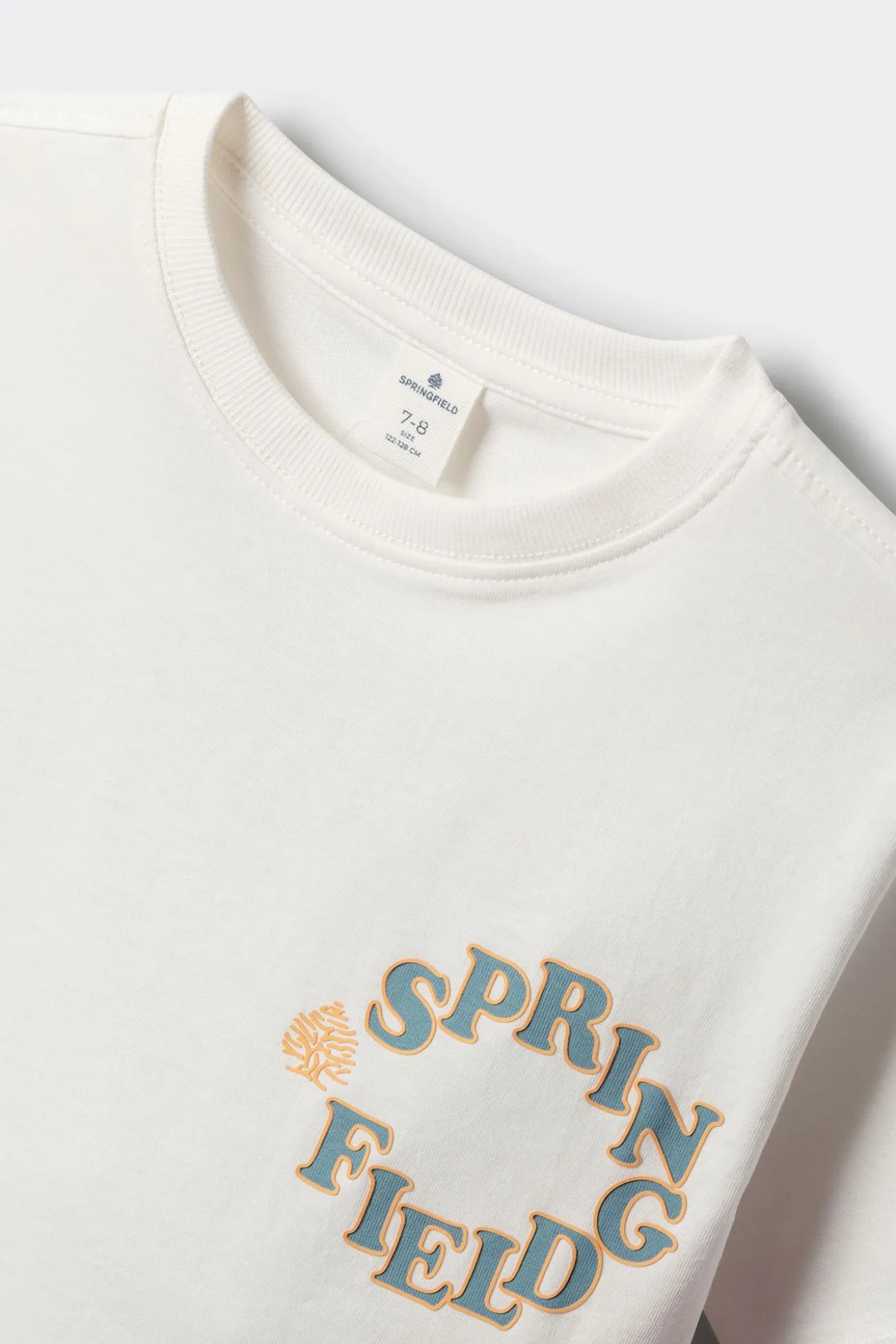 Camiseta manga corta logo ni&ntilde;o