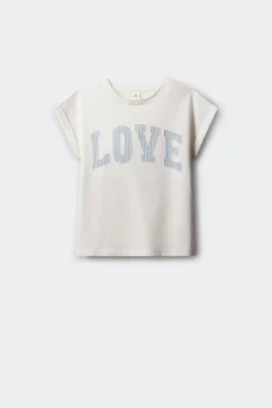 Camiseta manga corta love ni&ntilde;a