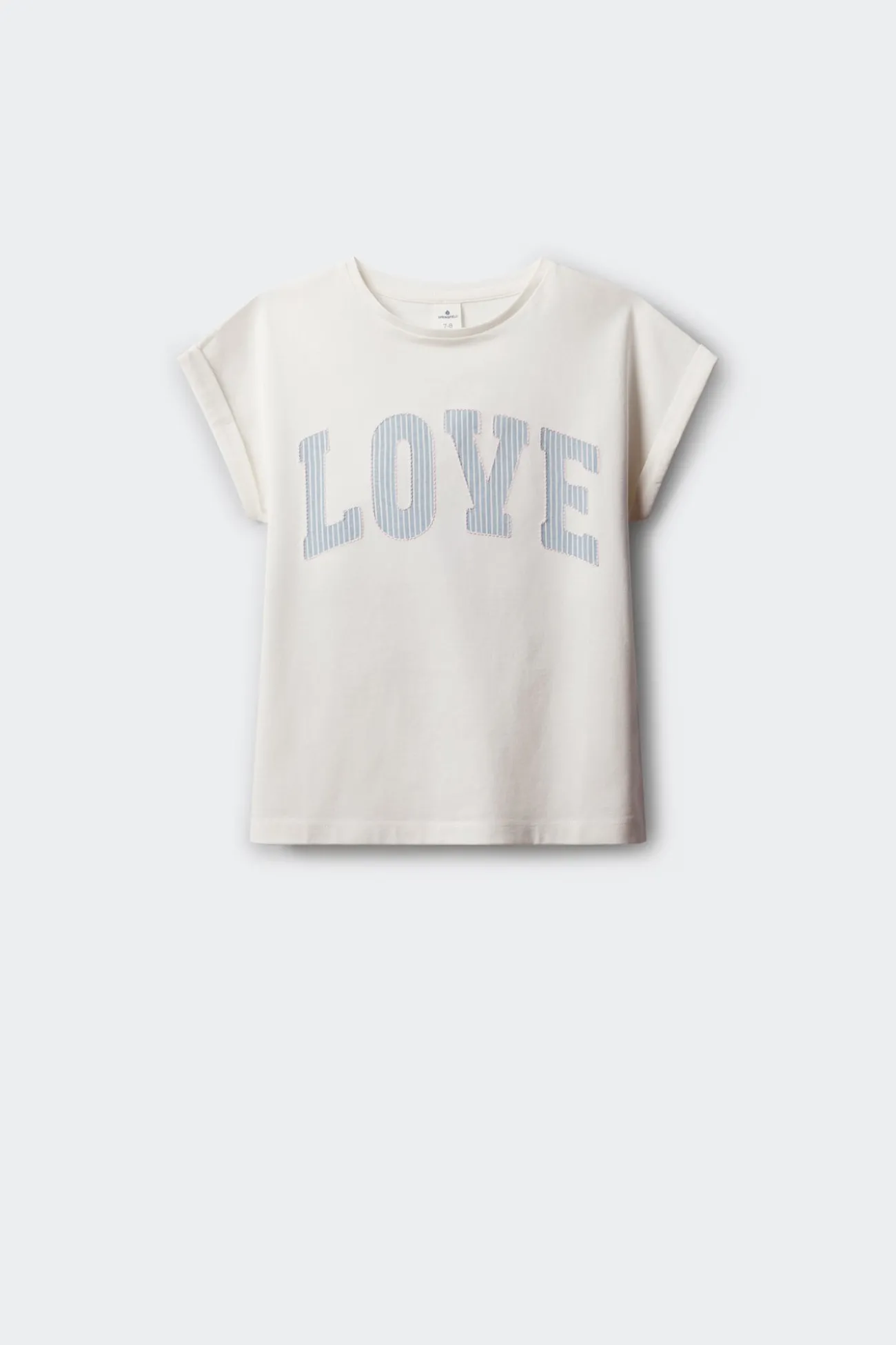 Camiseta manga corta love ni&ntilde;a