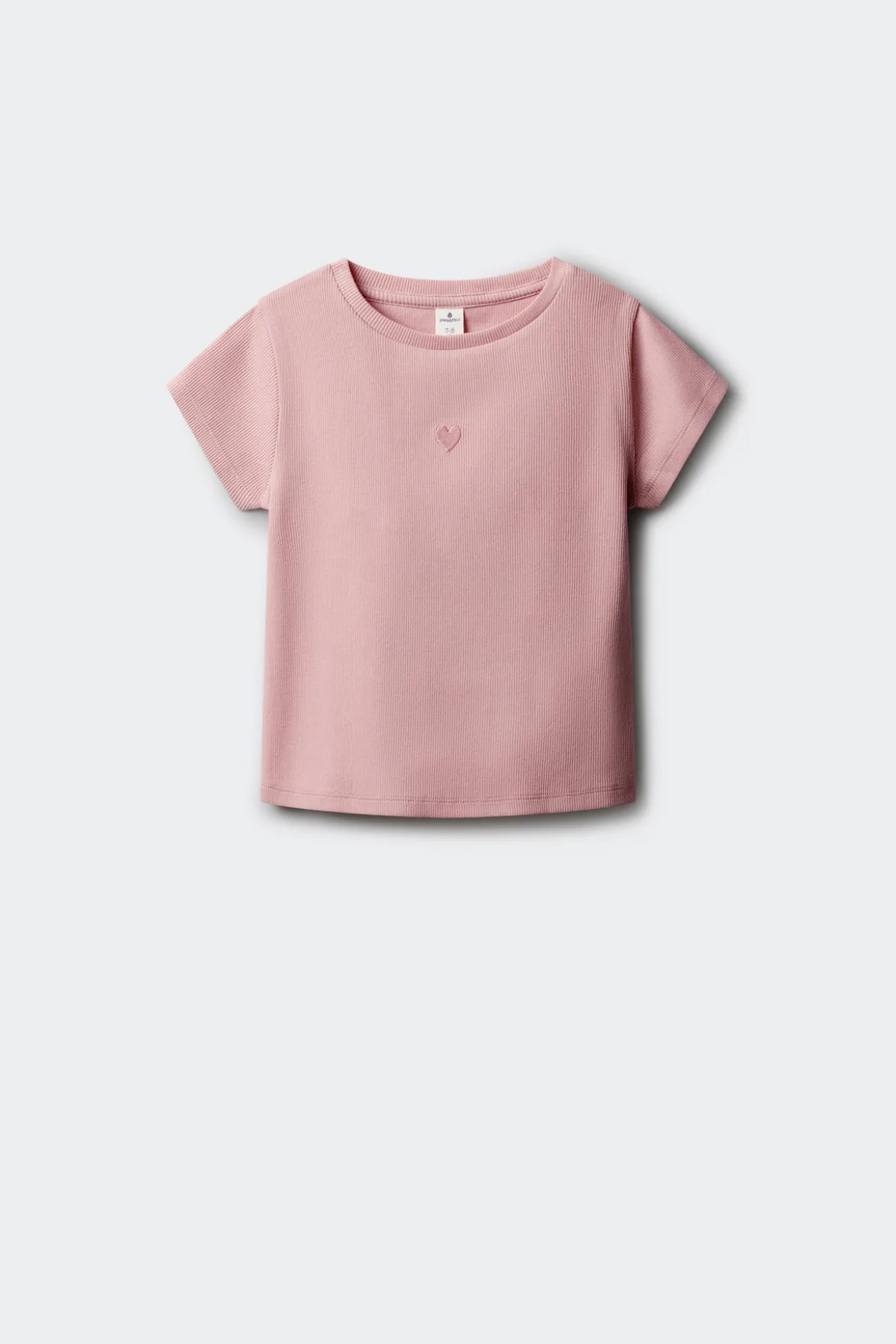 Camiseta manga corta rib ni&ntilde;a