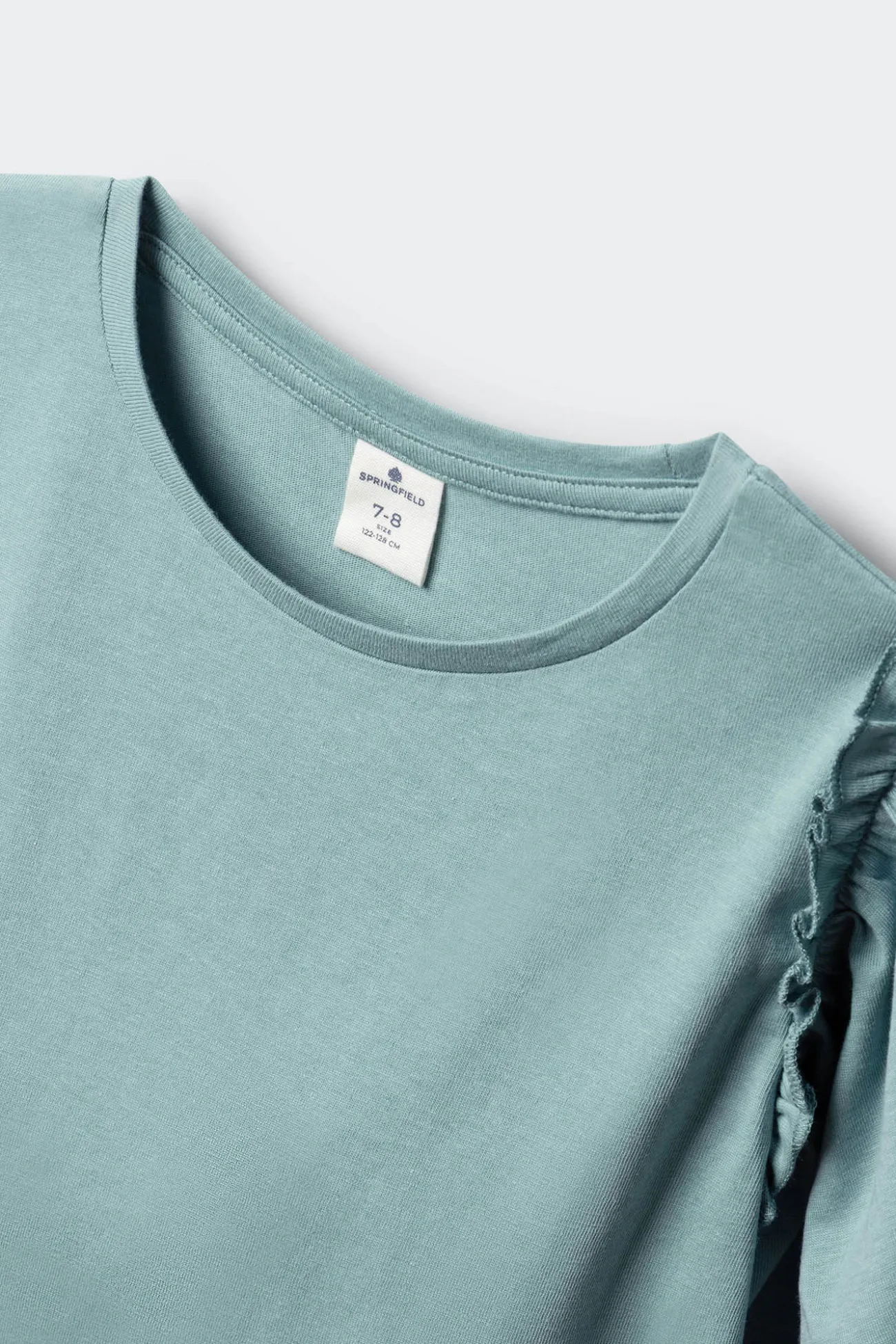 Camiseta manga corta volantes ni&ntilde;a