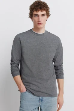 Camiseta manga larga doble microraya