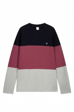 Camiseta manga larga piqu&eacute; bloques