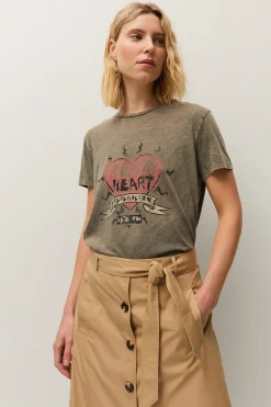 Camiseta print coraz&oacute;n