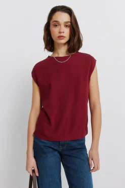 Camiseta recta básica lisa