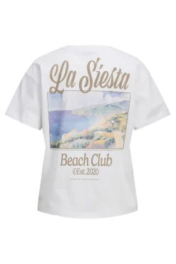 Camiseta relaxed de cuello redondo