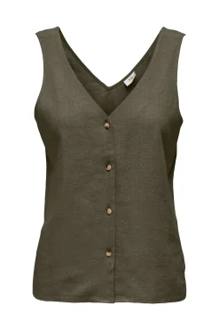 Camiseta tirantes lino