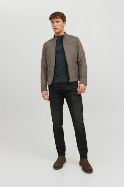 Cazadora biker efecto ante