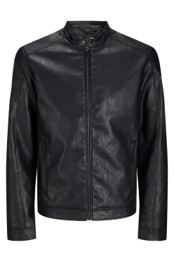 Cazadora biker efecto piel