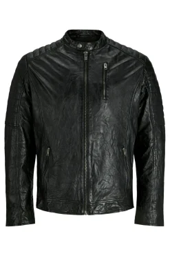 Cazadora biker piel