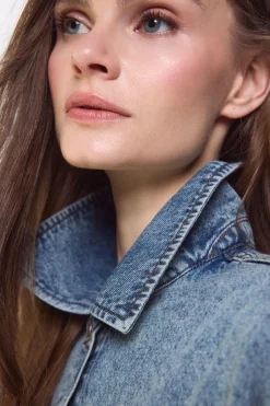 Cazadora denim trucker