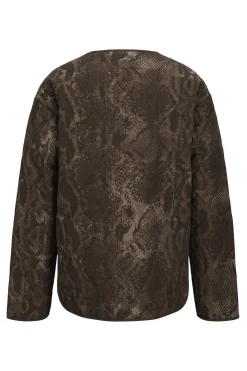 Cazadora estampada reptil
