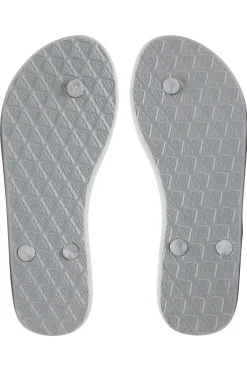 Chanclas tiras logo met&aacute;lico
