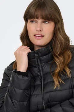 Chaqueta acolchada cremallera talla grande