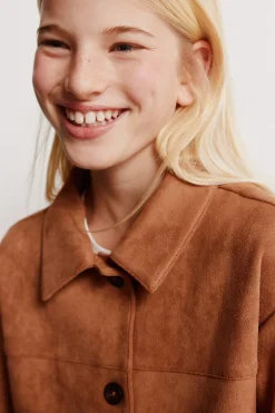 Chaqueta antelina ni&ntilde;a