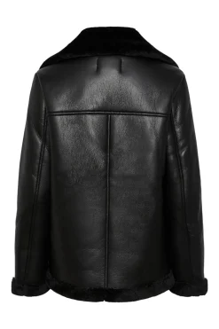 Chaqueta aviador polipiel borrego