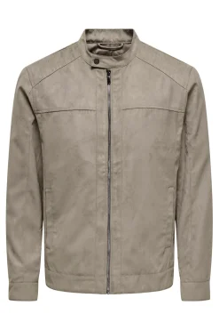 Chaqueta biker antelina