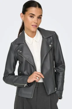 Chaqueta biker piel vegana