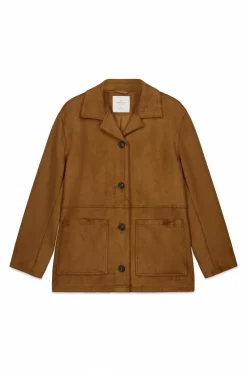 Chaqueta blazer antelina
