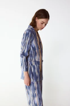 Chaqueta blazer estampada