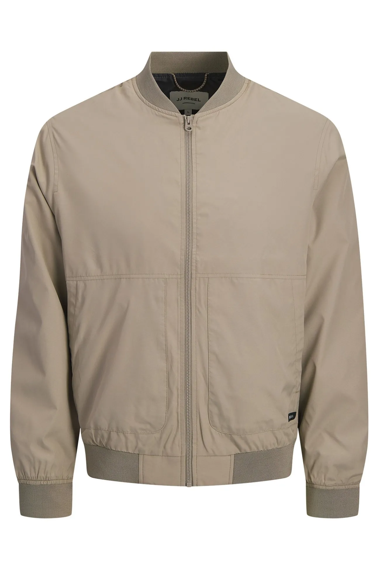 Chaqueta bomber corta tejido plano