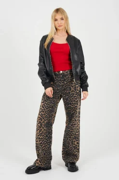 Chaqueta bomber de polipiel
