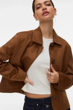 Chaqueta de efecto ante