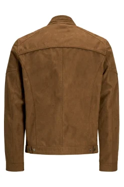 Chaqueta motera simil ante
