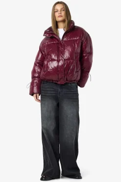 chaquet&oacute;n acolchado metalizado