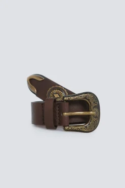 Cintur&oacute;n cowboy met&aacute;lico