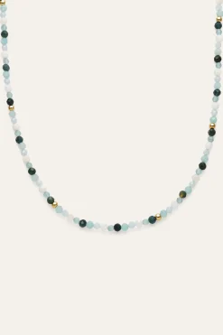 Collar Long Altea Ice Acero Ba&ntilde;o Oro