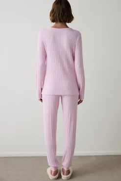 Conjunto de pantal&oacute;n rosa Cozy Time