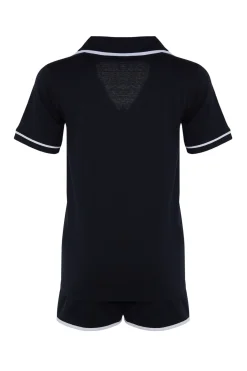 Conjunto de pijama camisero corto