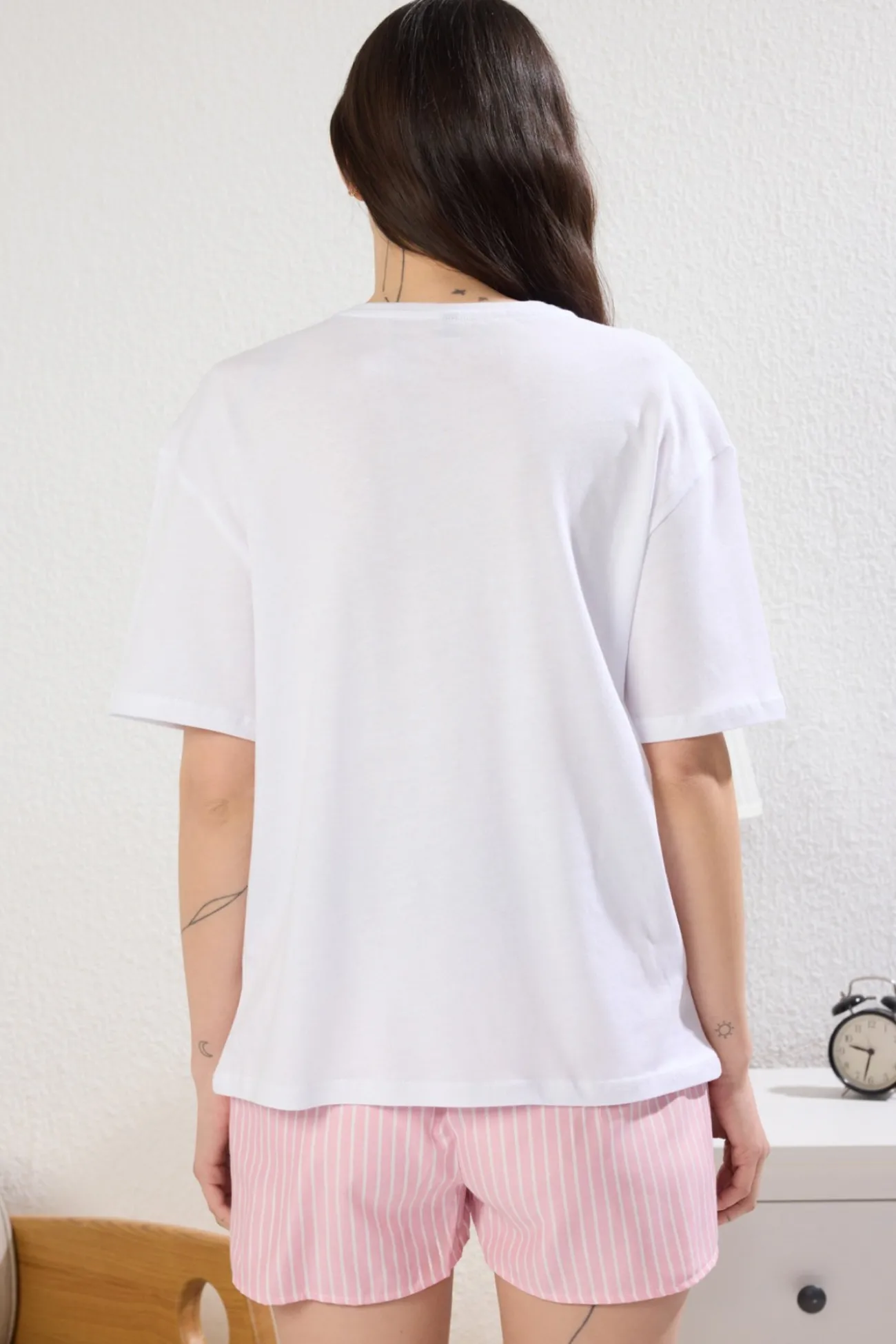 Conjunto de pijama corto rayas