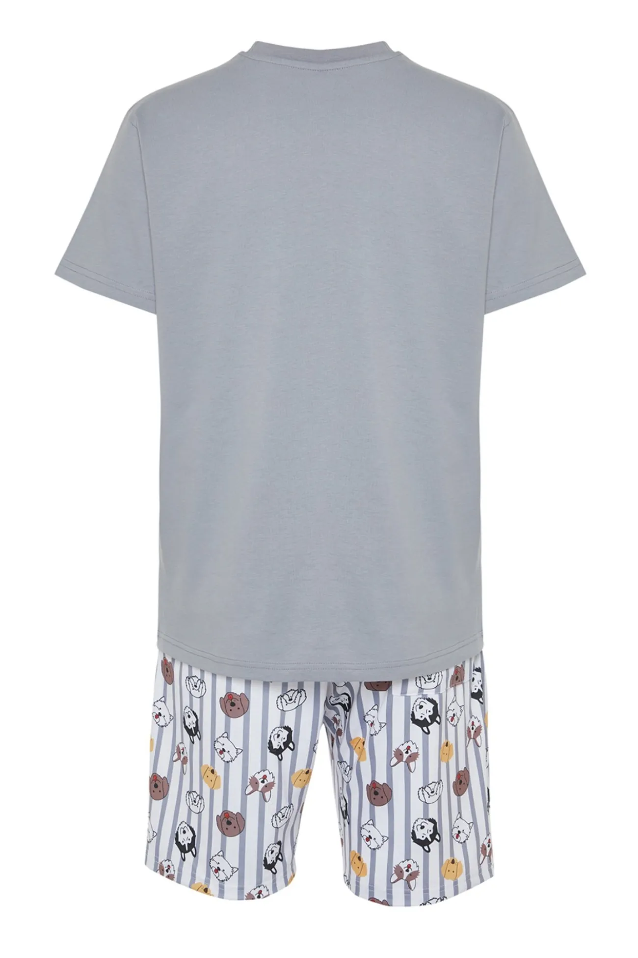 Conjunto de pijama corto rayas y animales
