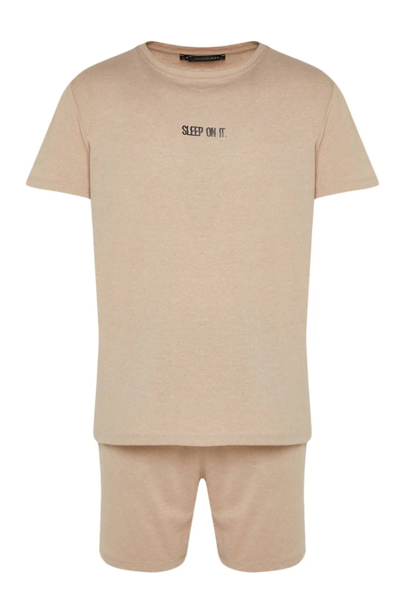 Conjunto de pijama corto liso
