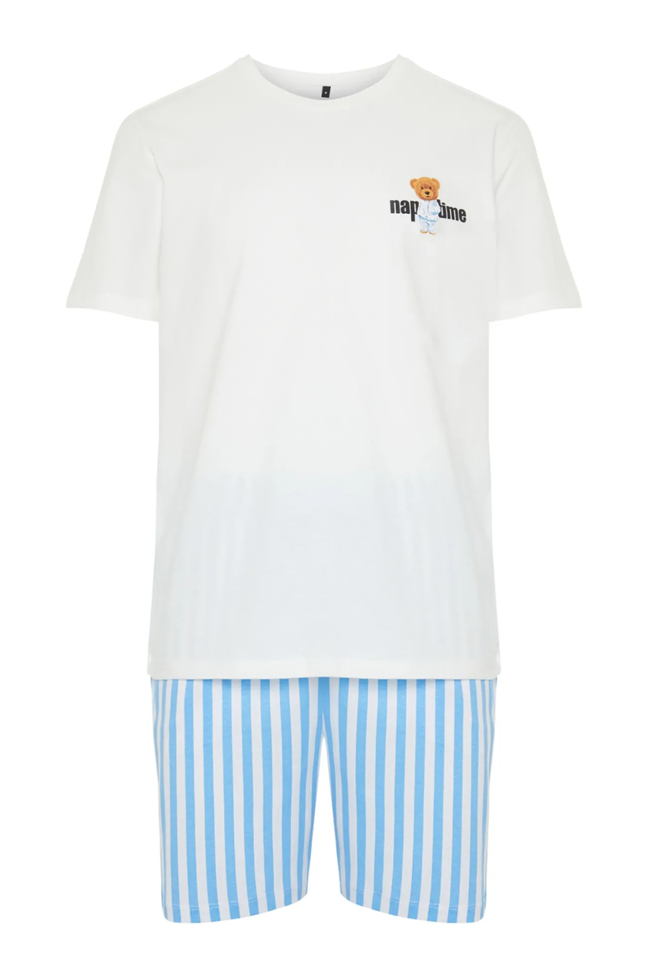 Conjunto de pijama corto rayas