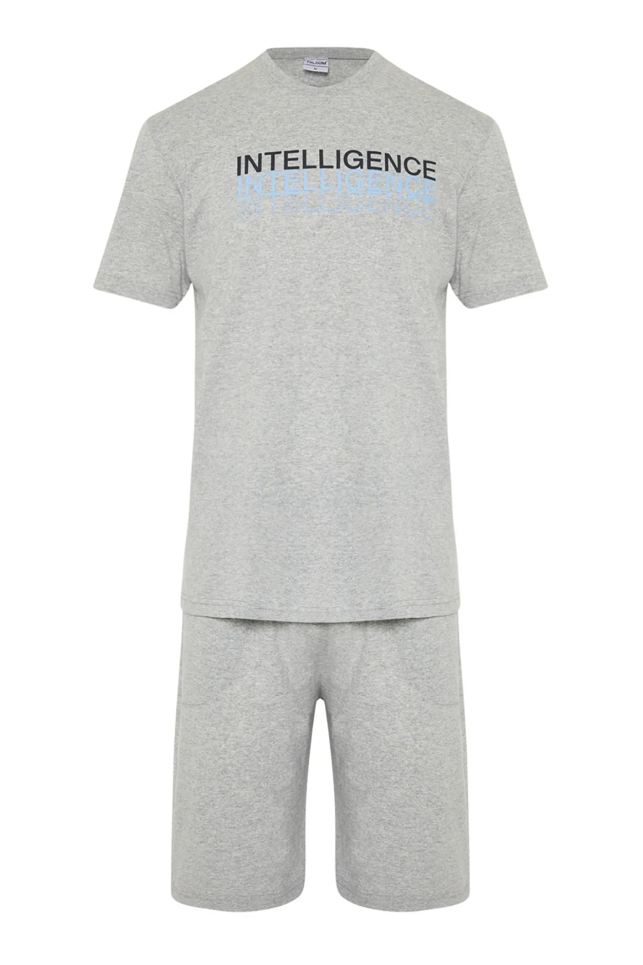 Conjunto de pijama corto liso