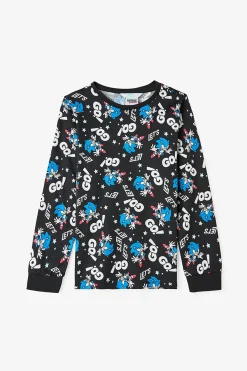 Conjunto de pijama de manga larga Sonic para ni&ntilde;o