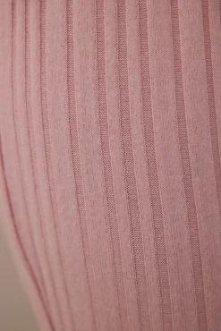 Conjunto de pijama de manga larga con cuello redondo