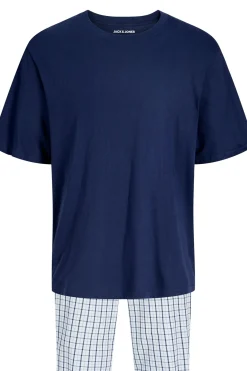 Conjunto pijama pantal&oacute;n largo cuadros