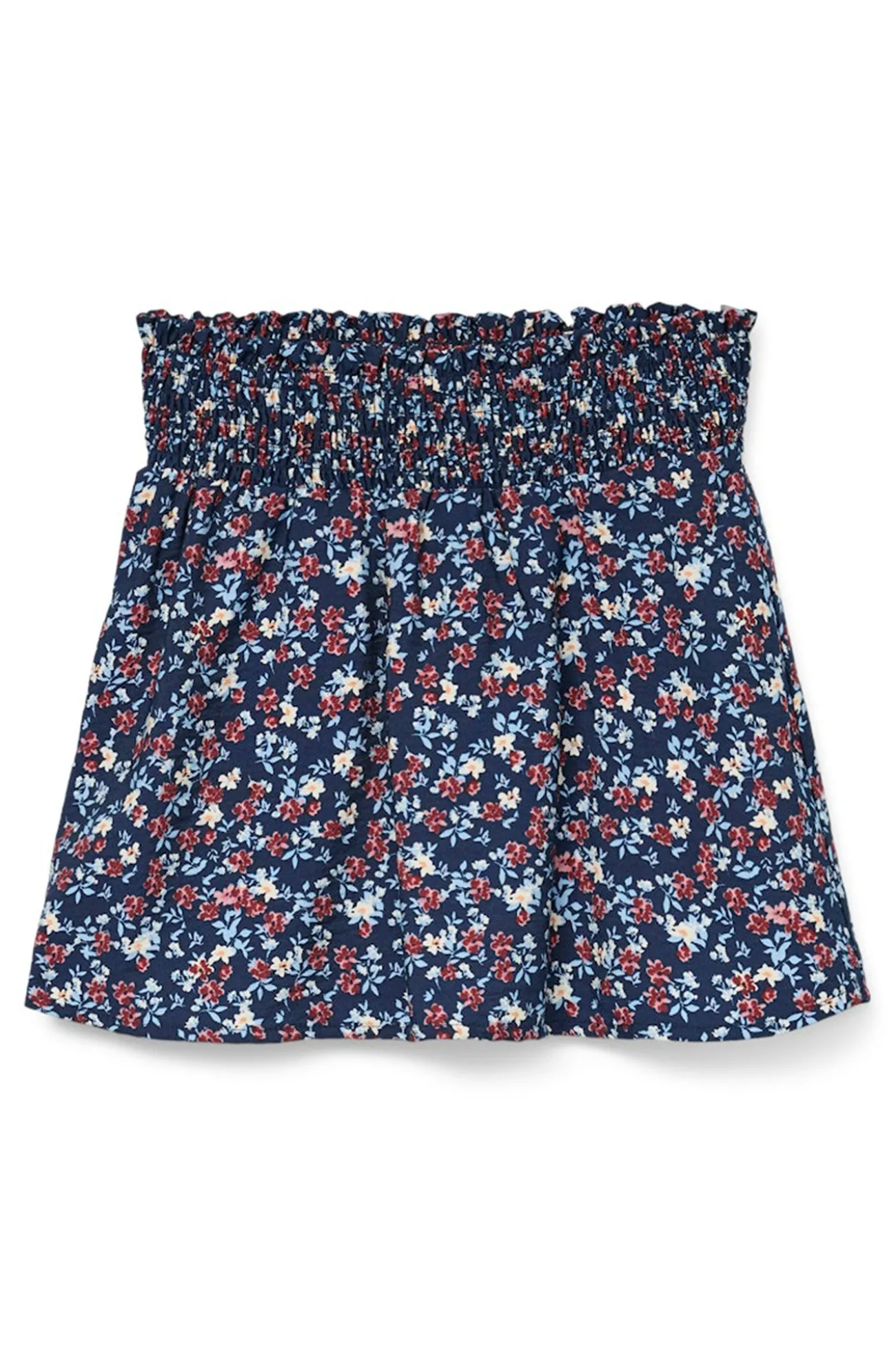 Falda corta flores