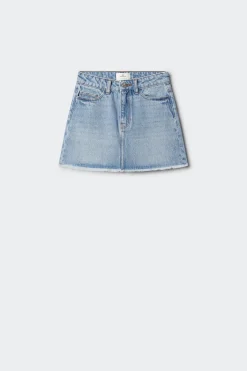 Falda denim b&aacute;sica ni&ntilde;a