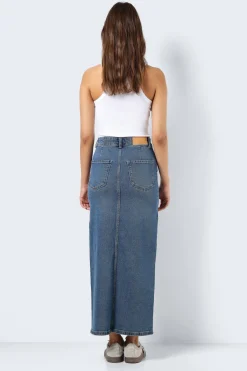Falda larga denim